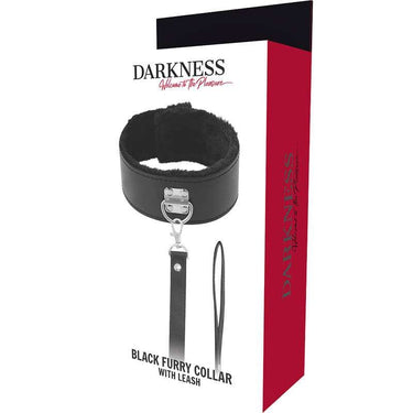 Collana BDSM Nera in Neoprene e Semi-Pelle con Catena Robusta